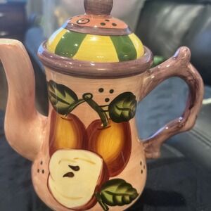 1999~CBK LTD Hand Painted Ceramic Teapot